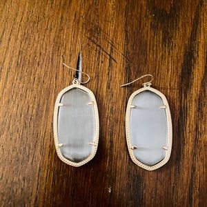 Kendra Scott Elle Drop Earrings in Slate Cats Eye